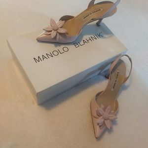 Sexy Manolo Blahnik sling back heels worn once